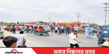 বিদ্যুৎতের দাবিতে ঢাকা-টাঙ্গাইল মহাসড়ক অবরোধ করায় তীব্র যানজটে চরম ভোগান্তি