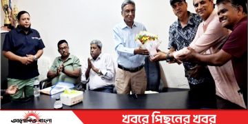 বাংলাদেশ আম্পায়ার এসোসিয়েশনের কেন্দ্রীয় কমিটির সভাপতি টাঙ্গাইল স্টেডিয়াম পরিদর্শন