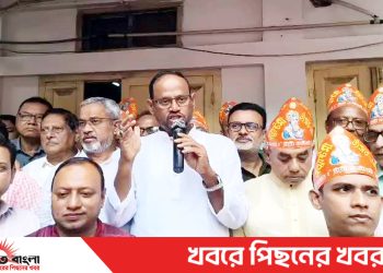 টাঙ্গাইলে জন্মাষ্টমীতে বর্ণাঢ্য শোভাযাত্রা