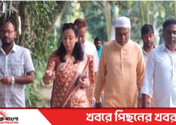 টাঙ্গাইলের ঘাটাইল পৌরবাসী পানি নিষ্কাশন সমস্যার সমাধানে মাঠে নামলেন ইউএনও